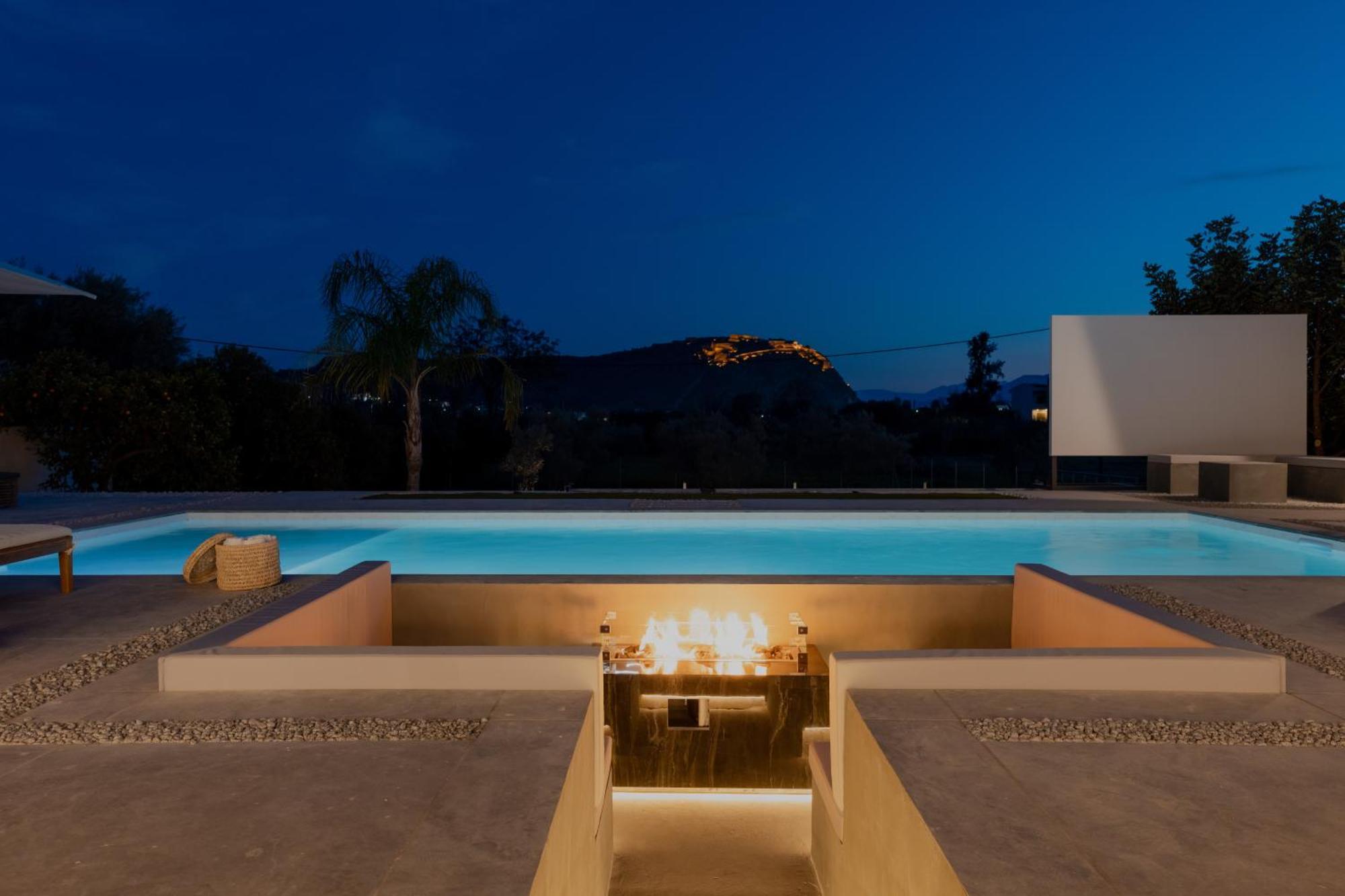 Nafplio Blue Topaz Poolside Villa Ngoại thất bức ảnh