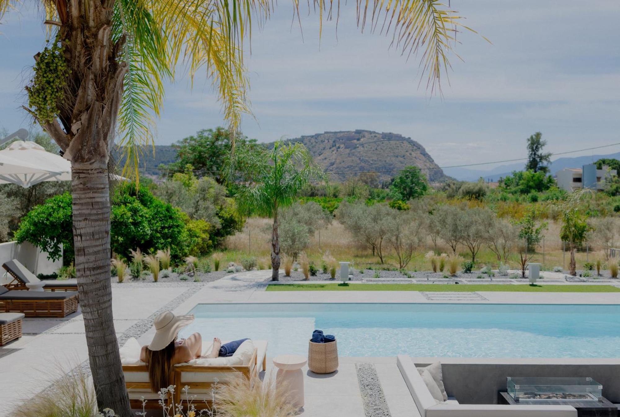 Nafplio Blue Topaz Poolside Villa Ngoại thất bức ảnh